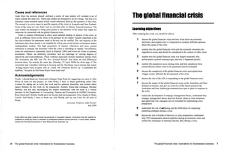 The global financial crisis