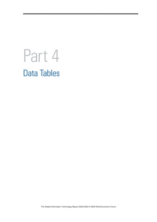 The global information technology report 2008 9