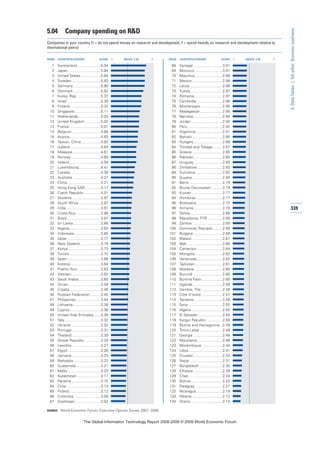 The global information technology report 2008 9