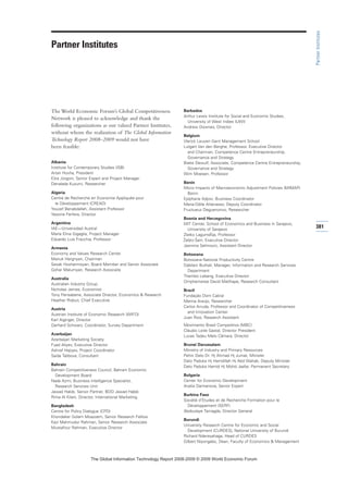 The global information technology report 2008 9