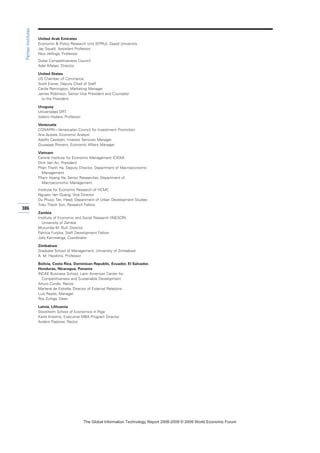 The global information technology report 2008 9