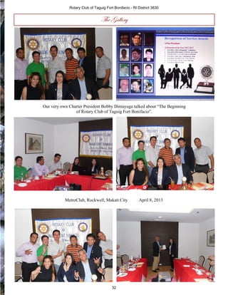 32
Rotary Club of Taguig Fort Bonifacio - RI District 3830
The Gallery
Our very own Charter President Bobby Dimayuga talke...