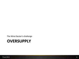 6
OVERSUPPLY
The Wine Sector's challenge
12 juin 2014
 