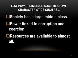 Low Power Distance Examples The globe framework for assessing culture | PPTX