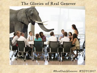 The Glories of Real Genever
#RealDutchGenever #TOTC2017
 