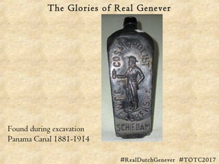 The Glories of Real Genever
#RealDutchGenever #TOTC2017
1862: Jerry Thomas
1882: Harry Johnson
1888: Henry C Ramos’
Imperi...
