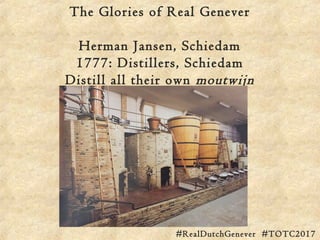 The Glories of Real Genever
Herman Jansen, Schiedam, own maltwine
Old Duff Genever (T & IG:
@oldduffgenever)
Style: Oude j...