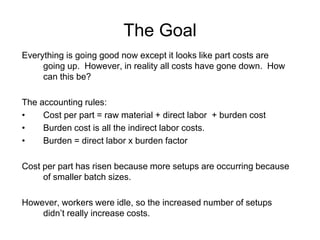 The Goal
Everything is going good now except it looks like part costs are
     going up. However, in reality all costs hav...