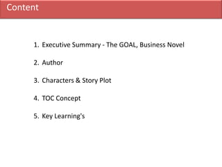 The Goal Book Review