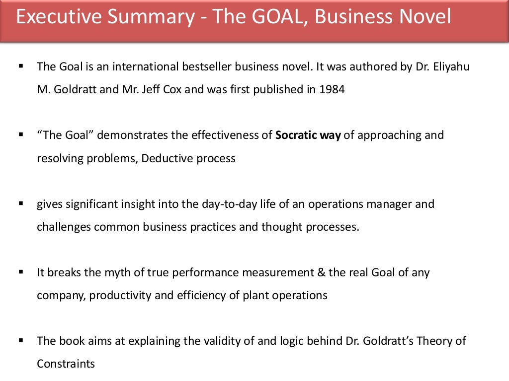 The GOAL Book Review