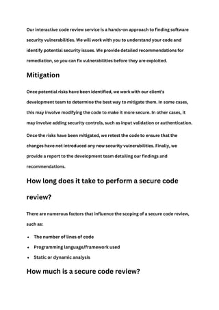 The goal of a Code Review Security Aardwolf Security.docx