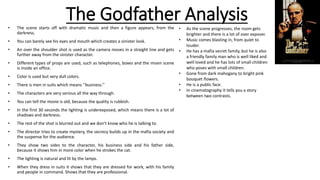 The godfather analysis | PPT
