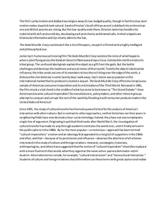 Time Management: A Good Five-Paragraph Essay Example the gods must be crazy essay