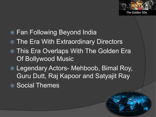 The golden age of indian cinema | PPTX