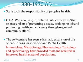 The Golden Age of Public Health (1880 1970) | PDF