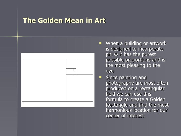 The Golden Mean