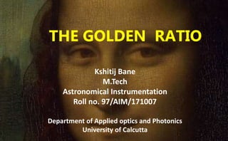 THE GOLDEN RATIO | PPTX