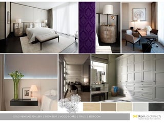 GOLD VIEW SALE GALLERY | SHOW FLAT | MOOD BOARD | TYPE D | BEDROOM
 