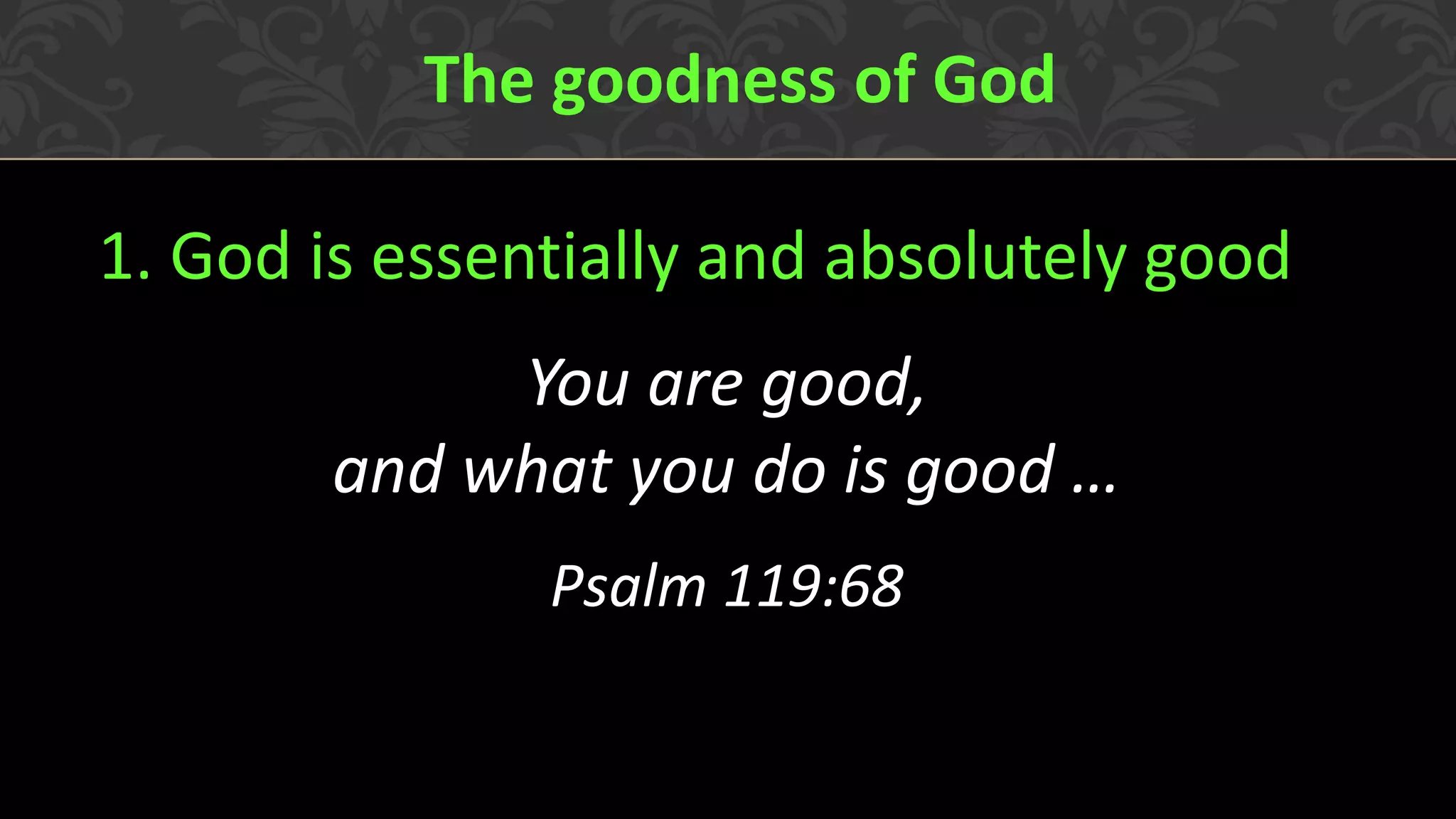 The Goodness of God | PDF