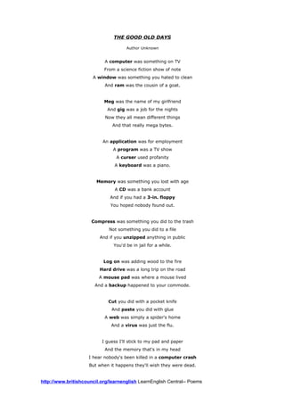 The good old days | DOC