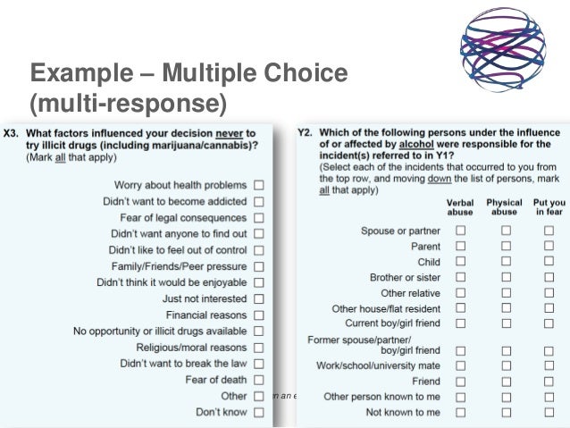 multiple choice questionnaire template
