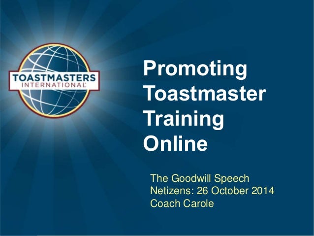 What is toastmasters picture