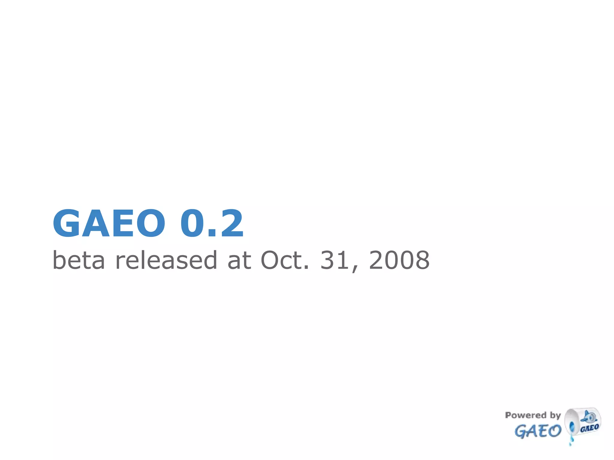 The Google App Engine Oil Framework