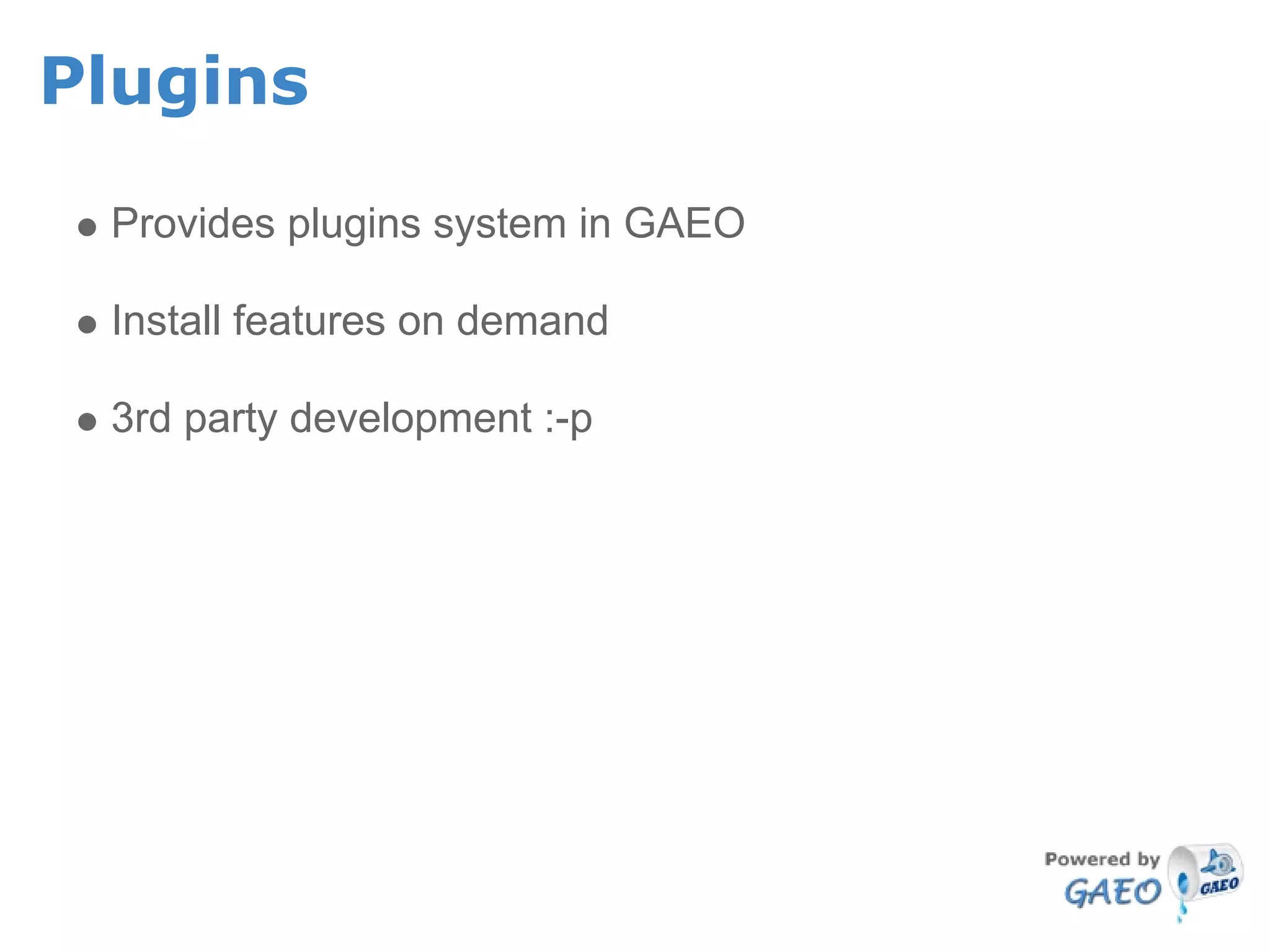 The Google App Engine Oil Framework