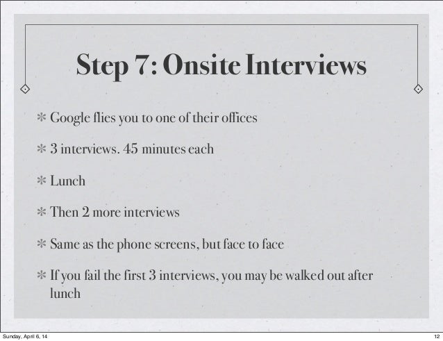 onsite interview