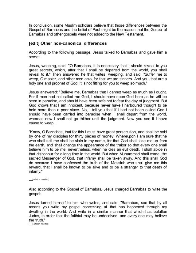 Gospel of barnabas carbon dating