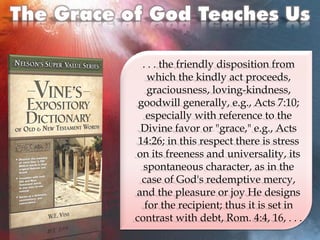 The grace of_god_teaches_us