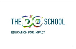 EDUCATION FOR IMPACT
1
 