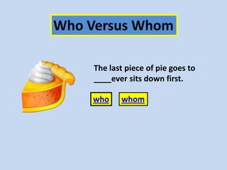 The grammar games | PPTX