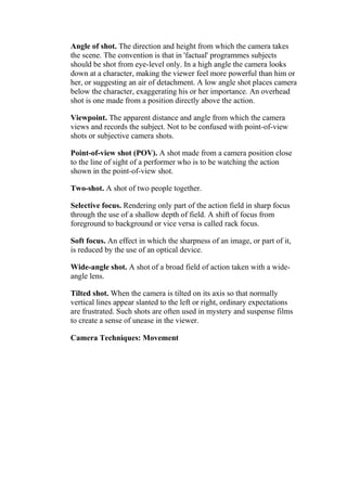 The grammar of movies | DOCX