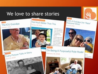 We love to share stories
 