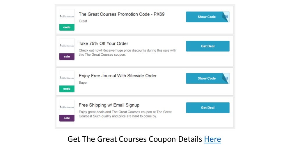 The Great Courses Coupons 40 Off