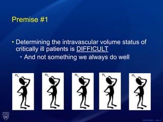 ©2015 MFMER | slide-13
Premise #1
• Determining the intravascular volume status of
critically ill patients is DIFFICULT
• And not something we always do well
 