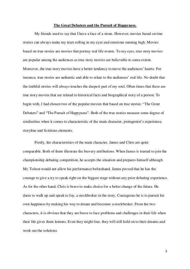 The great debaters essay examples