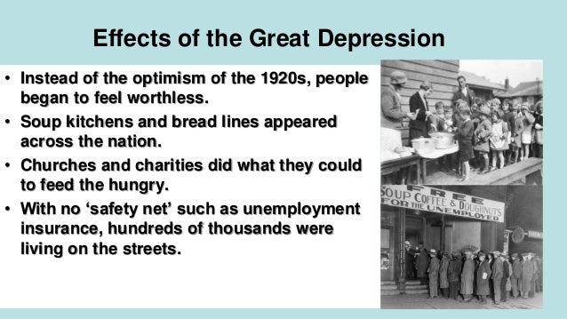 effects of the great depression effects of the great depression