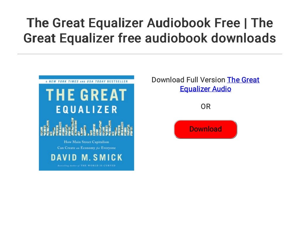 The Great Equalizer Audiobook Free The Great Equalizer free audiobo…