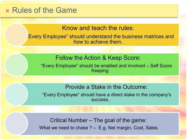 The Great Game of Business | PPTX | Board Games and Puzzles | Games and ...