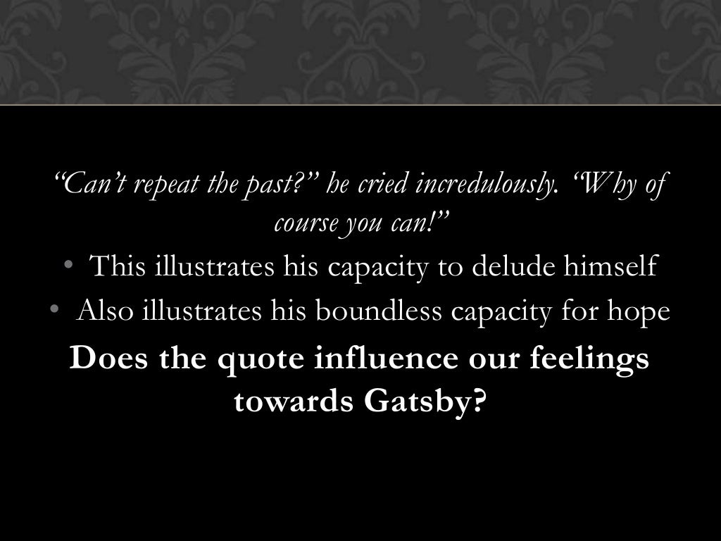 "The Great Gatsby" Chapter 6