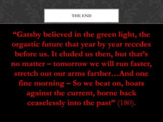 The Great Gatsby Chapter 8 Quotes The Great Gatsby" Chapter 9