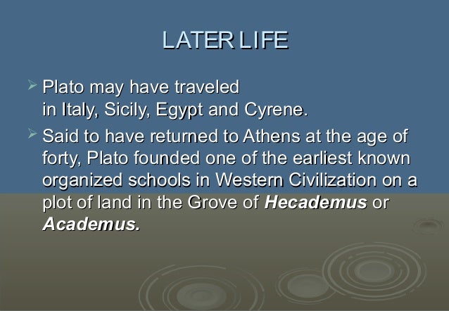 a life and contribution of plato a life and contribution of plato