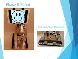 Phase II Robot
Tank Tread Base Movement
 