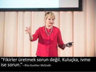 “Fikirler üretmek sorun değil. Kuluçka, ivme 
ise sorun.”– Rita Gunther McGrath 
 