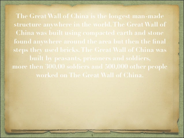 Great wall poem
