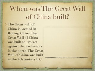 Great wall poem