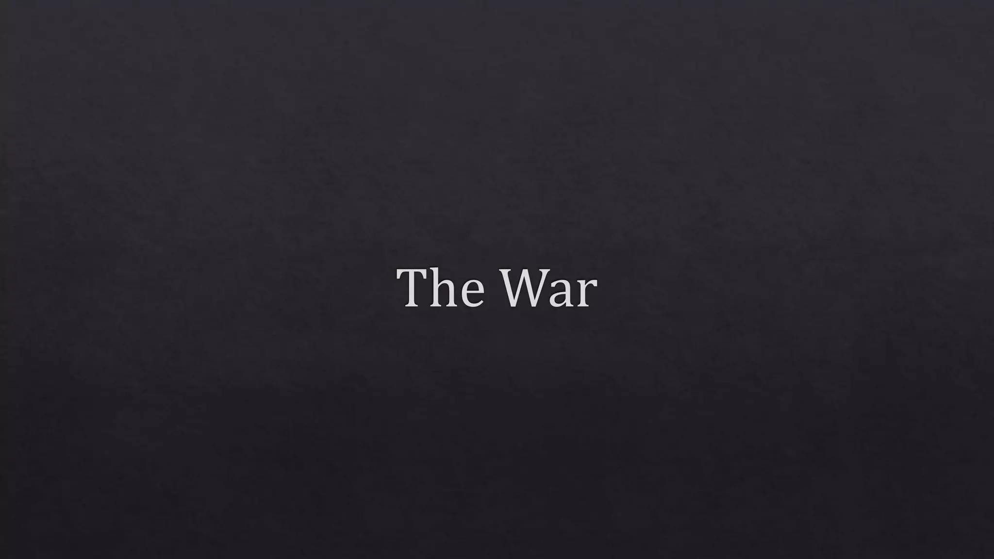 The Great War | PPTX