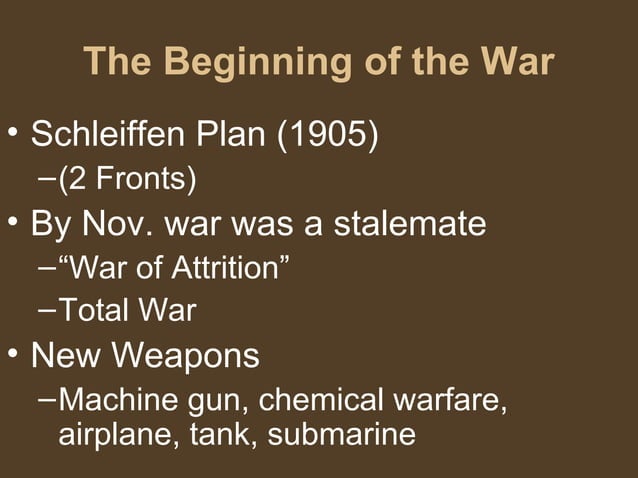 The great war | PPT